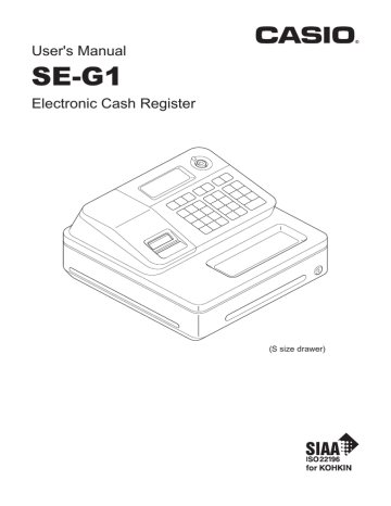 Casio PCR-T273 User's Manual | Manualzz