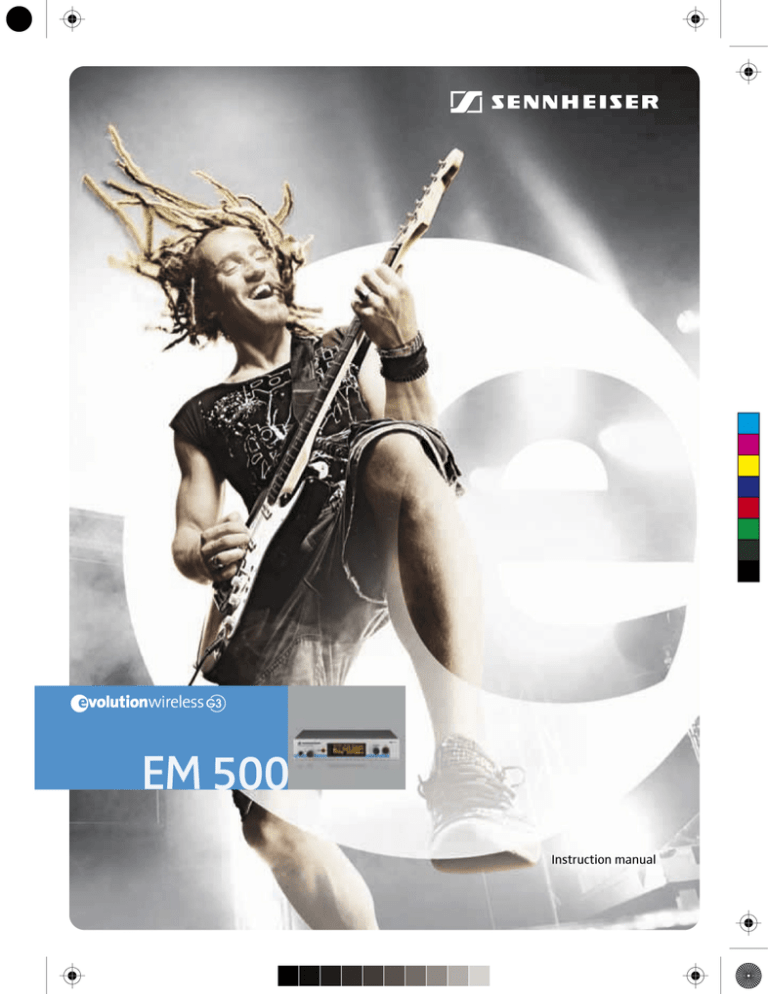 Sennheiser EM 500 G3 Specifications Sennheiser EM 500 G3 Specifications