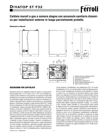 FERROLI caldaia DIVATOP ST F32 FERROLI caldaia DIVATOP ST F32