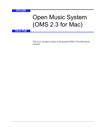 OMS 2.3 Manual_1 | Manualzz