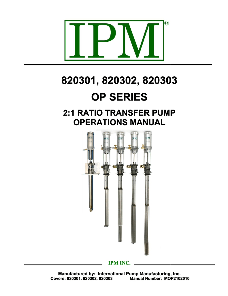 Ipm Ip Stubby Length Transfer Pump Carbon Steele Ratio