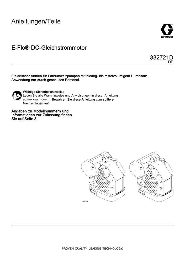 Graco 332721D Bedienungsanleitung | Manualzz Graco 332721D Bedienungsanleitung | Manualzz
