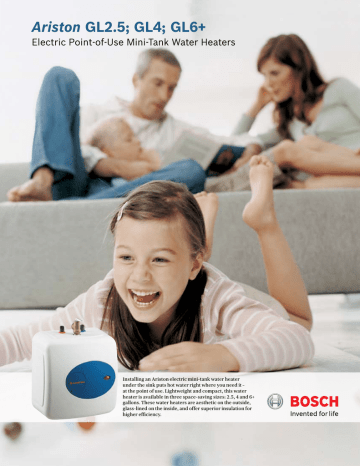Brochure Ariston GL2.5-6 Brochure Ariston GL2.5-6