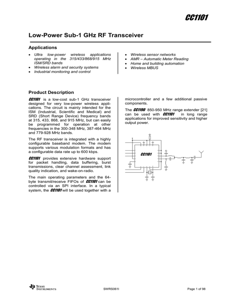 CC1101RGP CC1101RGP