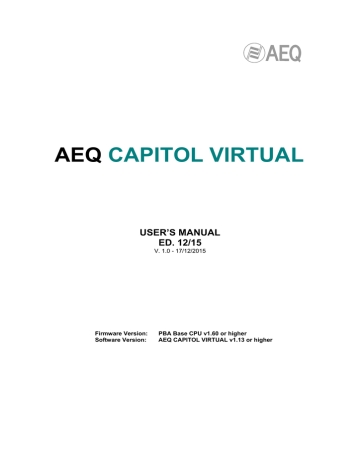 VIRTUAL CAPITOL Users manual VIRTUAL CAPITOL Users manual