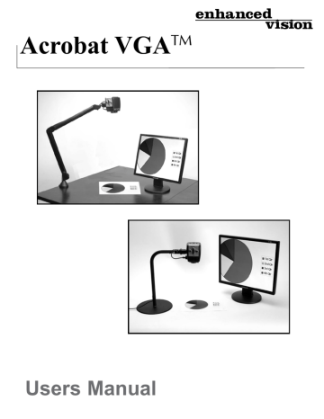 ENHANCED VISION Acrobat VGA User manual | Manualzz ENHANCED VISION Acrobat VGA User manual | Manualzz