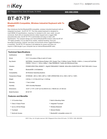 BT 87 TP BT 87 TP
