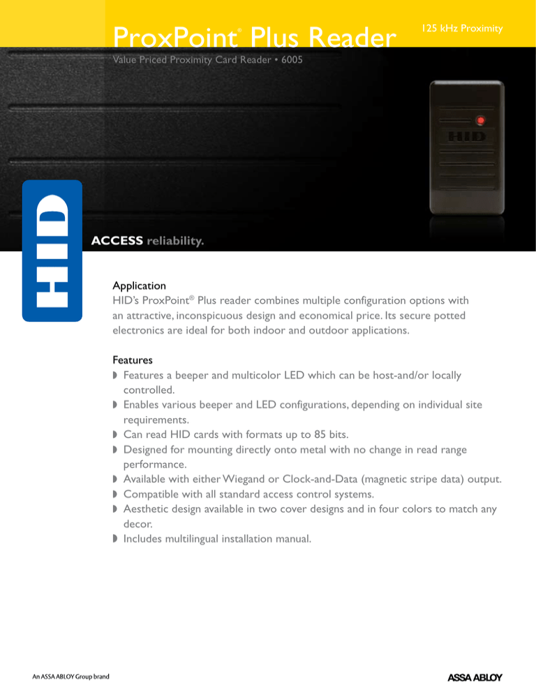 ProxPoint Plus ProxPoint Plus