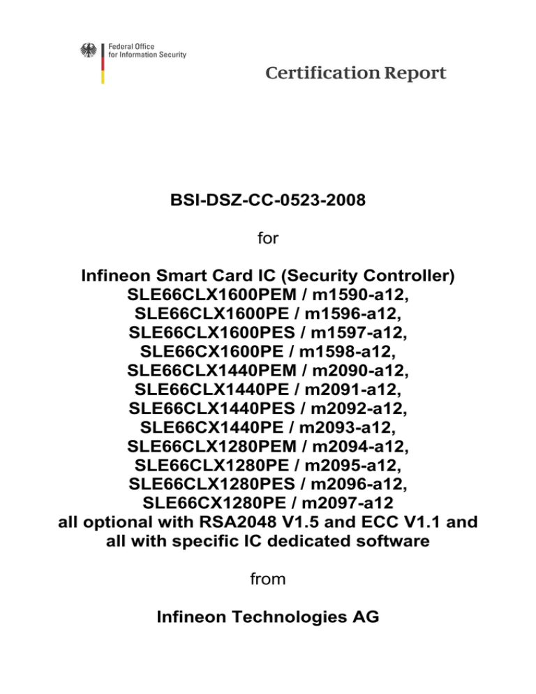 Certification Report: 0523a Certification Report: 0523a