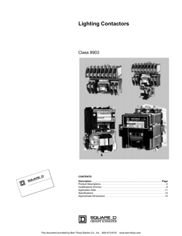 Lighting Contactors Catalog Lighting Contactors Catalog