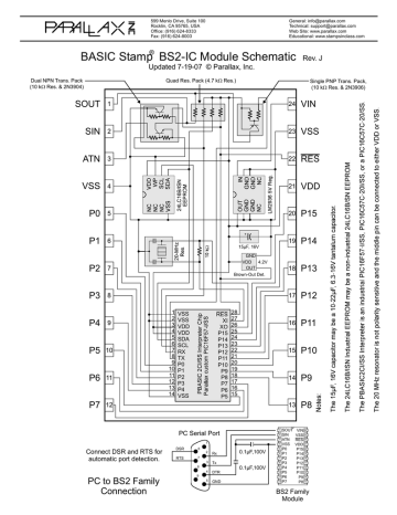 BASIC Stamp 2 schematic BASIC Stamp 2 schematic