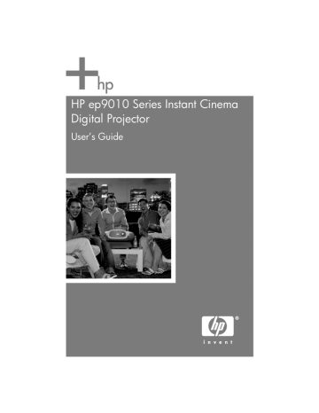 HP ep9010 Projector User Guide HP ep9010 Projector User Guide