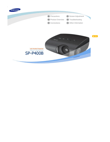 Samsung SP-P400 Projector User Guide Samsung SP-P400 Projector User Guide