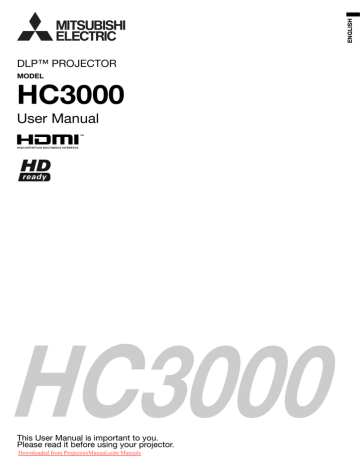 Mitsubishi Electric ColorView HC3, HC3000, hc3000u User manual Mitsubishi Electric ColorView HC3, HC3000, hc3000u User manual