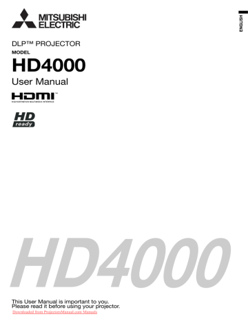 Mitsubishi HD4000 User Guide Mitsubishi HD4000 User Guide