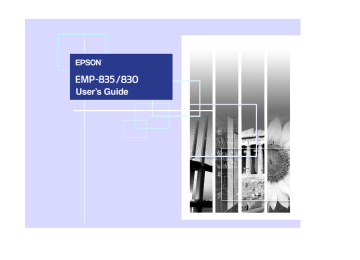 Epson EMP-830 Projector User Guide | Manualzz Epson EMP-830 Projector User Guide | Manualzz