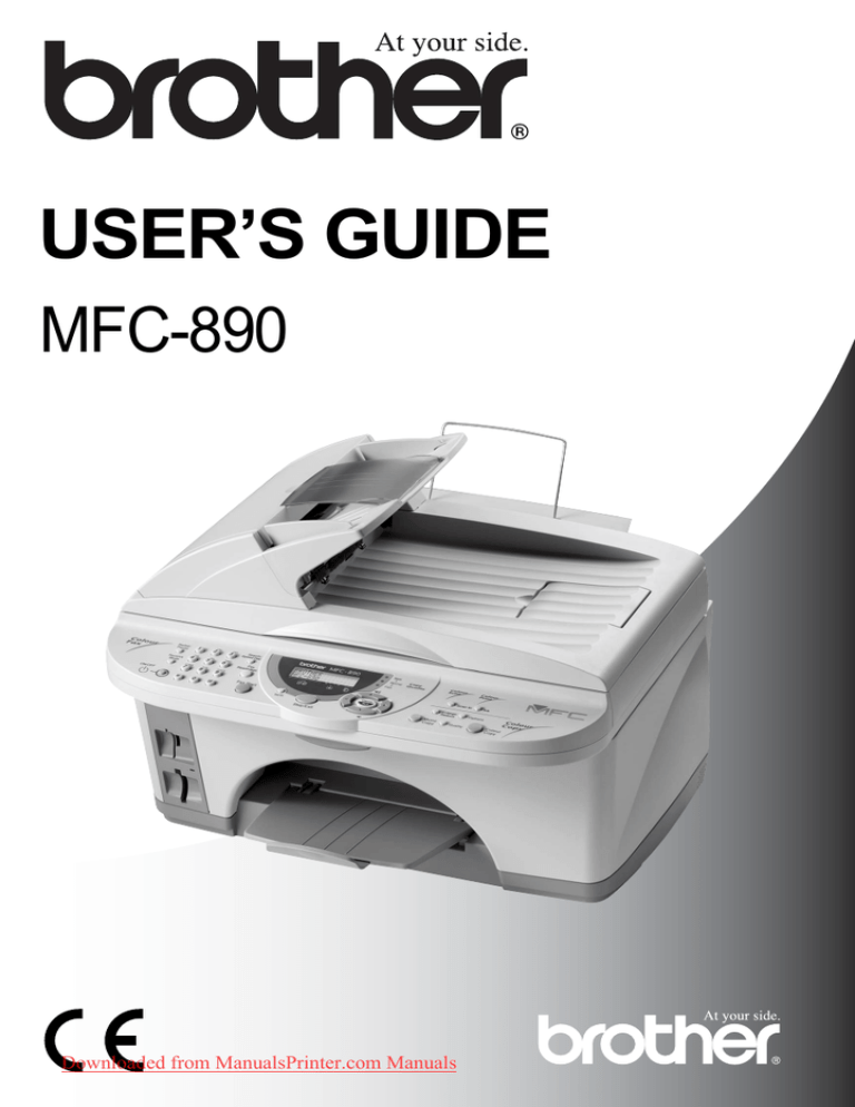 Brother MFC-890 User Guide Brother MFC-890 User Guide