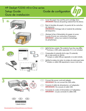 HP Deskjet F2224 User Guide HP Deskjet F2224 User Guide