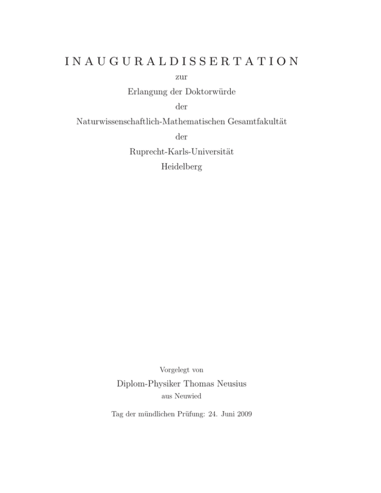 Dissertation Thomas Neusius 2009 Dissertation Thomas Neusius 2009