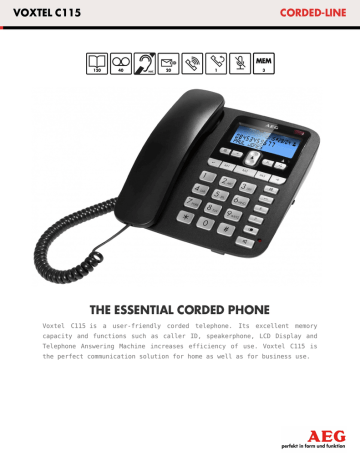 Datasheet Voxtel C115 Datasheet Voxtel C115