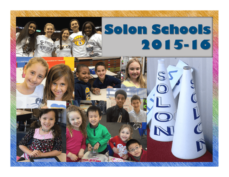 Solon Schools 2015-16 Solon Schools 2015-16