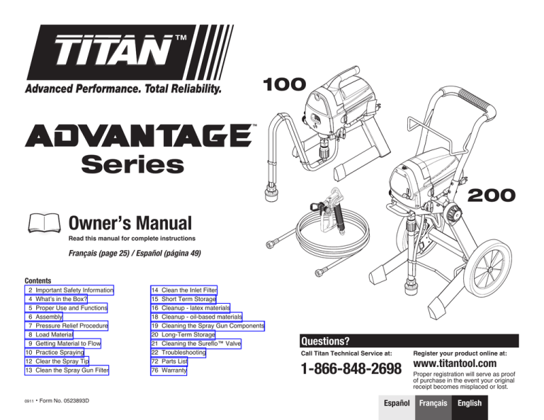 Click Here to View or Print the Advantage 100 200 Manual Click Here to View or Print the Advantage 100 200 Manual