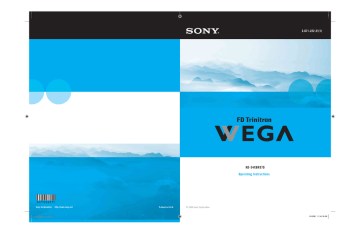 Sony KD-34XBR970 Manual PDF Sony KD-34XBR970 Manual PDF