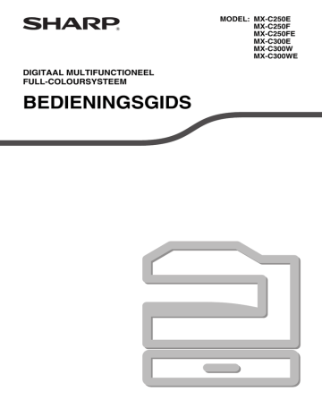 MX250E/F/FE/MX300E/W/WE Operation Manual NL MX250E/F/FE/MX300E/W/WE Operation Manual NL
