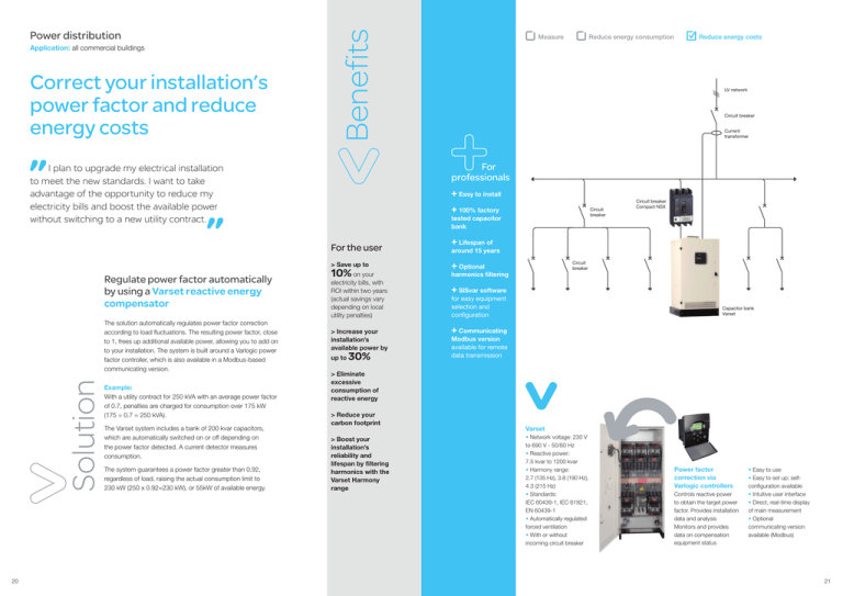 pdf for saving or printing: correct your installation\'s power factor and reduce energy costs pdf for saving or printing: correct your installation\'s power factor and reduce energy costs