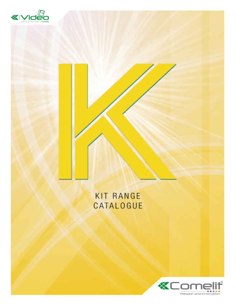Comelit kits catalogue Comelit kits catalogue