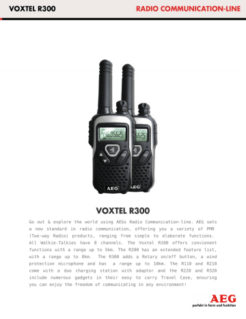 Datasheet Voxtel R300 Datasheet Voxtel R300