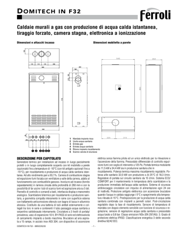 FERROLI Domitech IN F32 FERROLI Domitech IN F32
