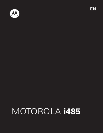Motorola i485 User manual | Manualzz
