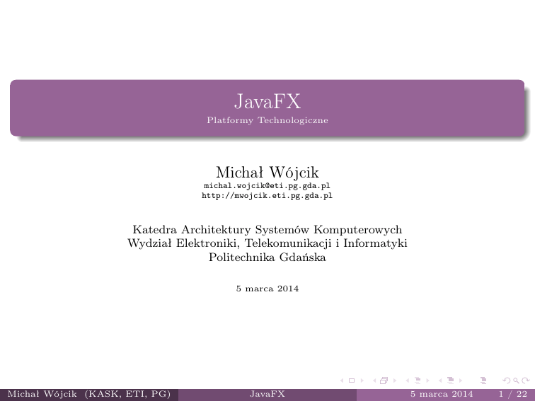 JavaFX JavaFX