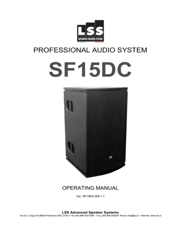 LSS SF15DC Operating Manual | Manualzz