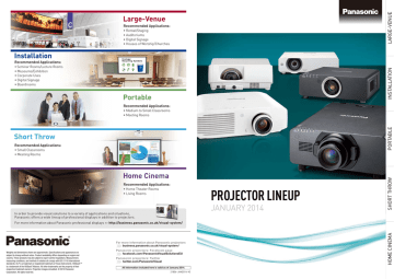 Panasonic projectors Panasonic projectors