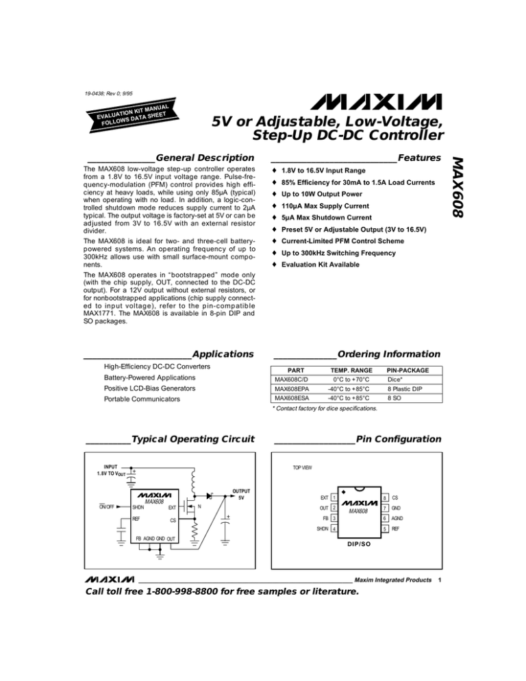 MAX608 MAX608