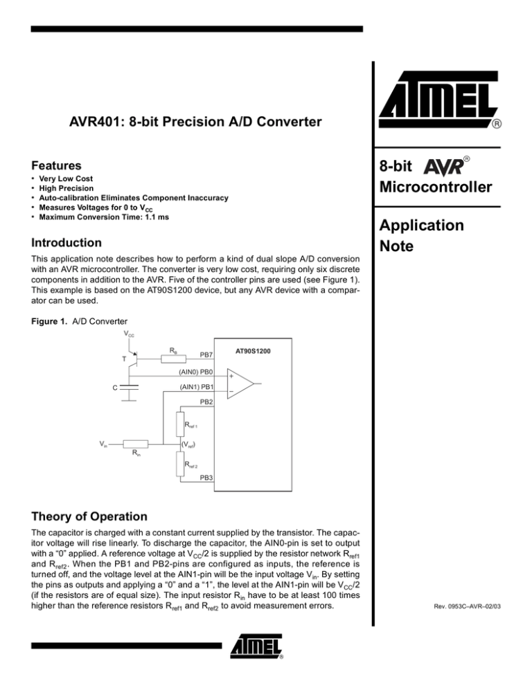 View detail for AVR401: 8-Bit Precision A/D Converter using Analog Comp. on tinyAVR and megaAVR devices View detail for AVR401: 8-Bit Precision A/D Converter using Analog Comp. on tinyAVR and megaAVR devices