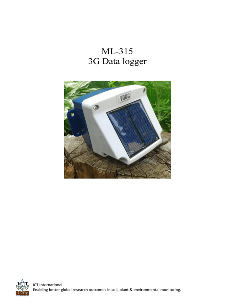 ML-315 Manual ML-315 Manual