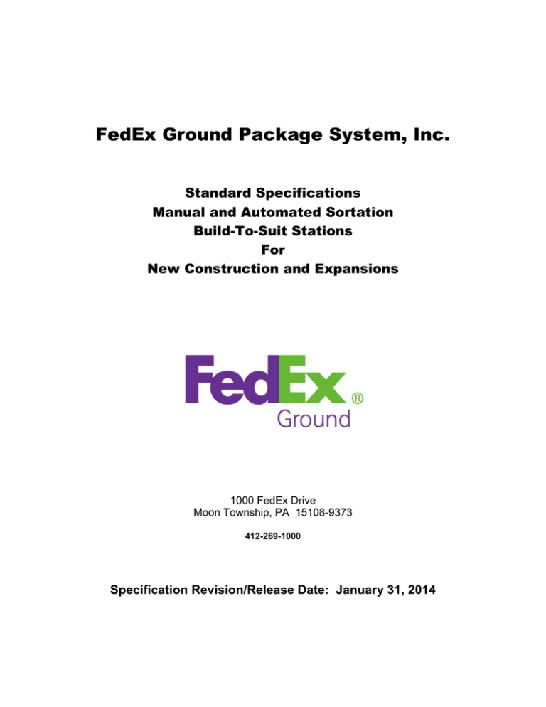 2014 01 31 CY14 Expansion - ANAH - Specifications 2014 01 31 CY14 Expansion - ANAH - Specifications