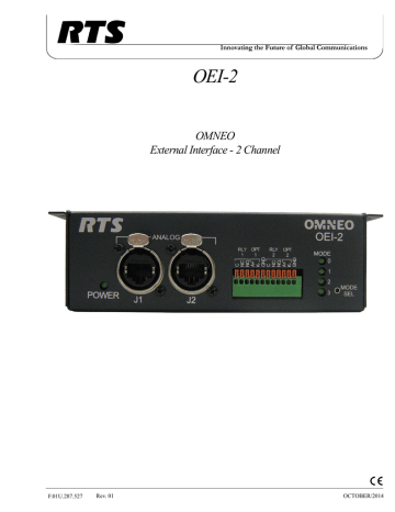 RTS Oei-2 manual | Manualzz RTS Oei-2 manual | Manualzz
