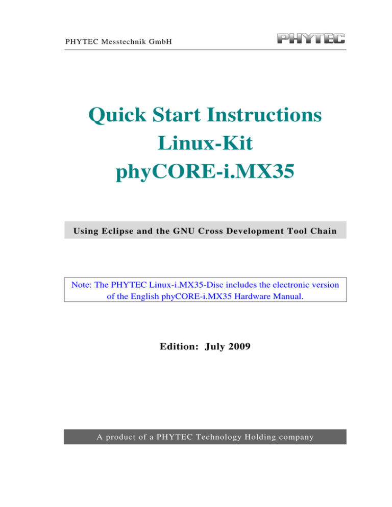 Linux Kit Quickstart Linux Kit Quickstart