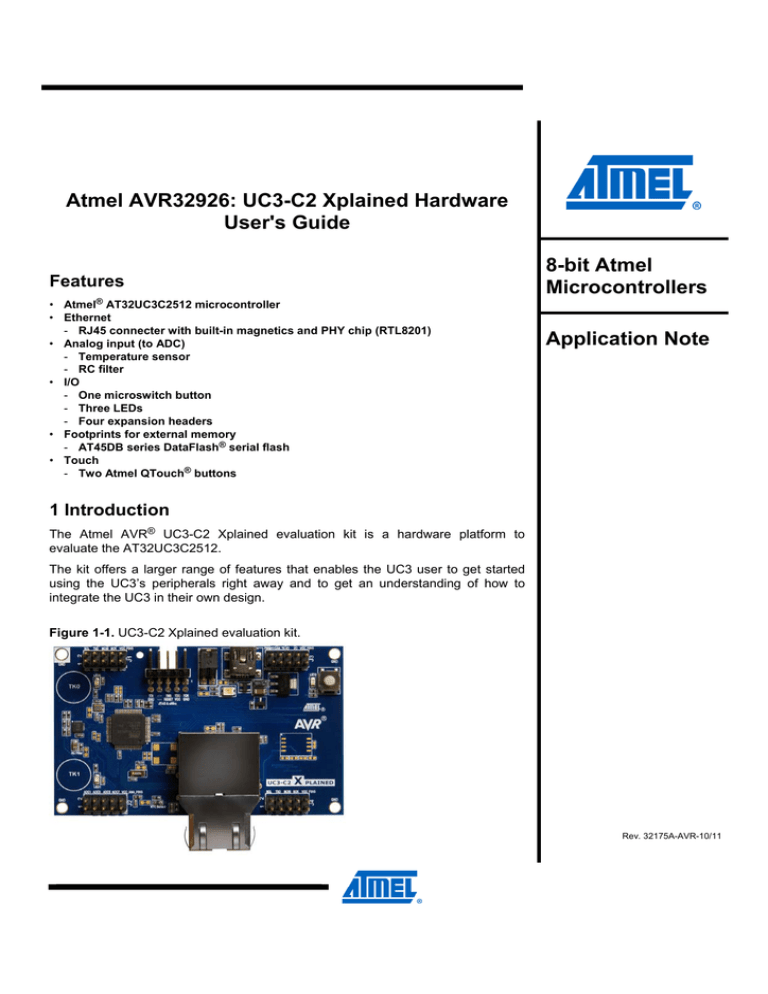 View detail for Atmel AVR32926: UC3 View detail for Atmel AVR32926: UC3