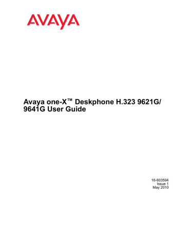 Avaya one-X 9641G User manual | Manualzz Avaya one-X 9641G User manual | Manualzz