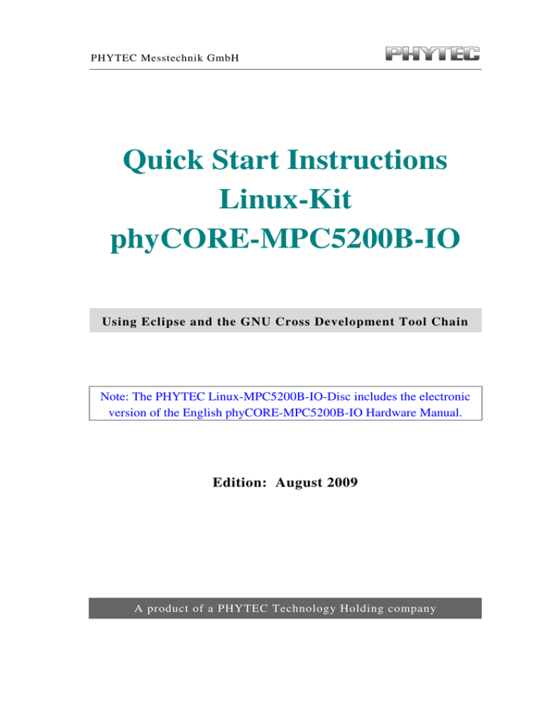 Linux Kit Quickstart Linux Kit Quickstart