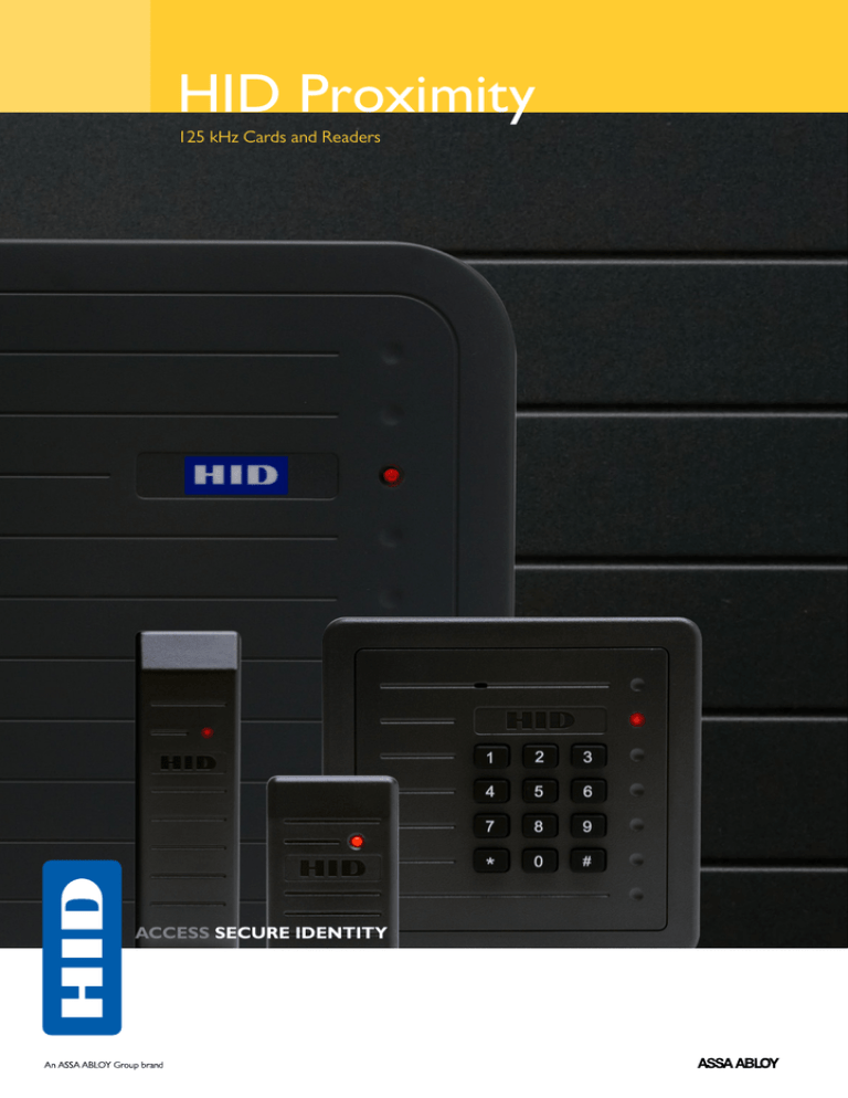 HID Proximity Brochure HID Proximity Brochure