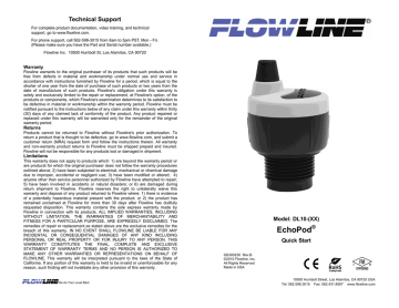 EchoPod DL10-(XX) Quick Start Guide EchoPod DL10-(XX) Quick Start Guide