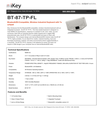 BT 87 TP FL BT 87 TP FL