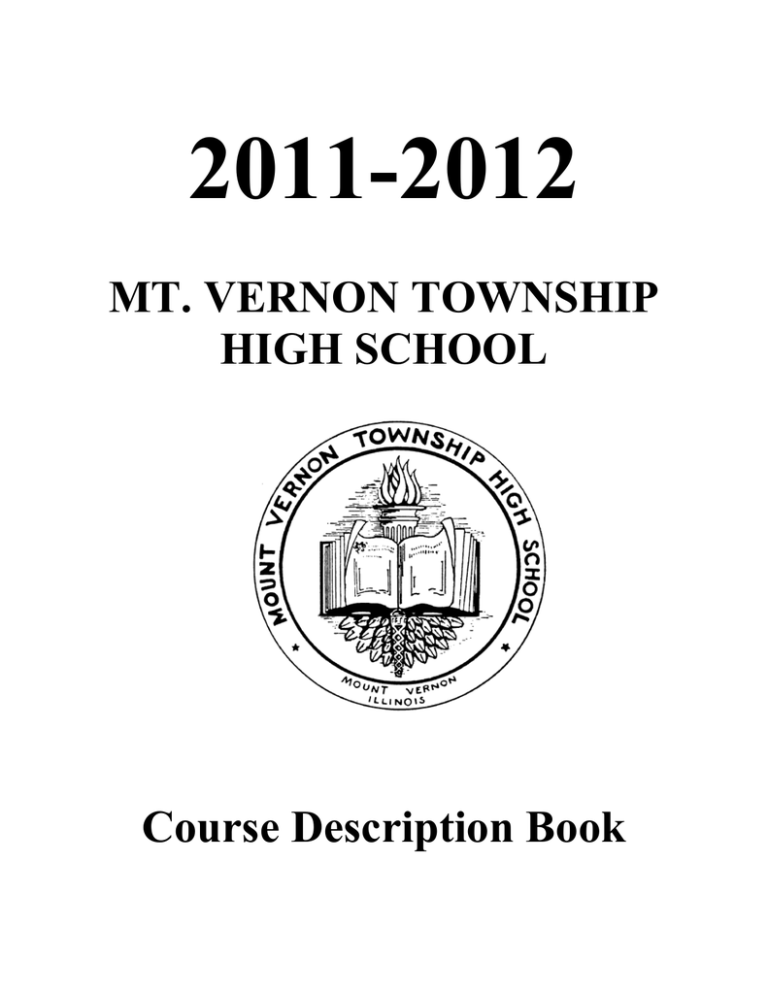 2011 - 2012 Course Description Book 2011 - 2012 Course Description Book
