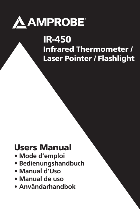 Amprobe IR-450 User manual Amprobe IR-450 User manual